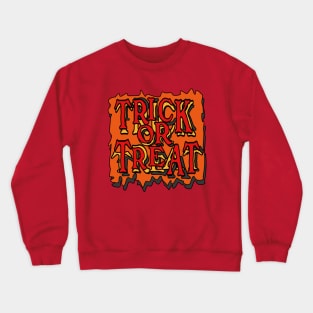 custom trick or treat halloween vintage Crewneck Sweatshirt